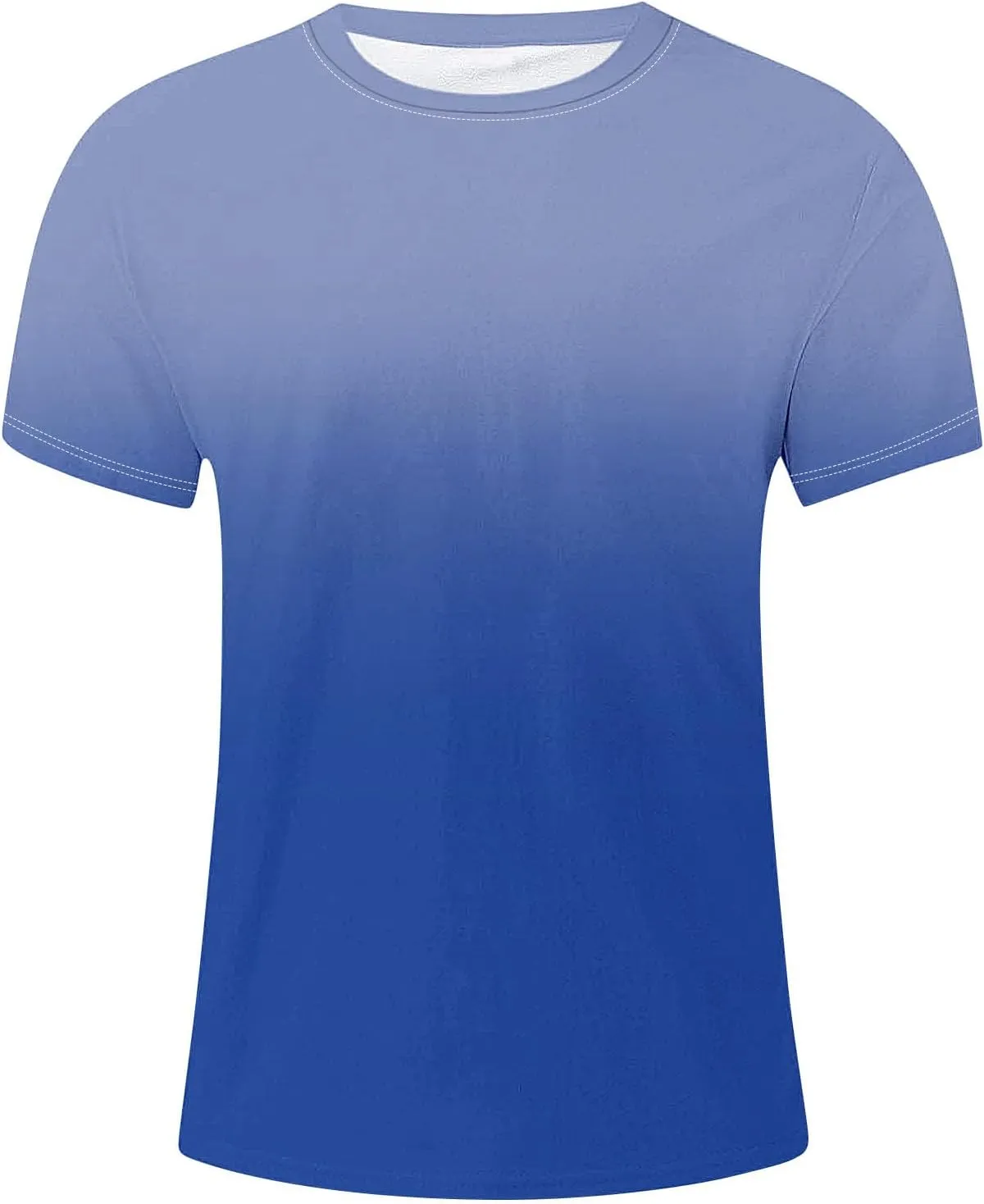 Summer Shirts for Men Mens Summer T-Shirt Running Quick Drying Close Fit Tunic Short Sleeved Round Neck Plain Tops