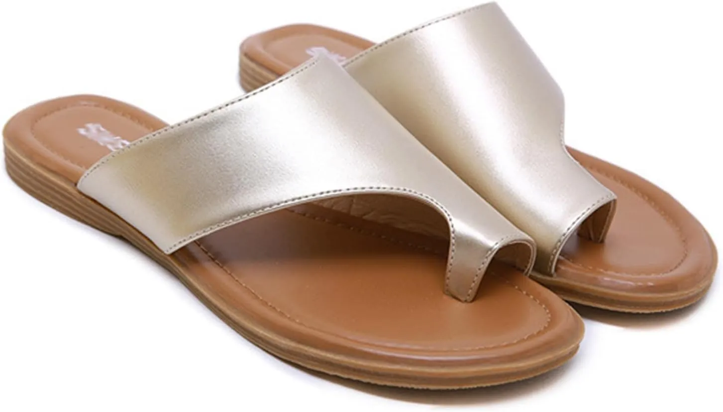 Summer Women's Fashion Hallux Valgus Flip Flops/Flat Plantar Fasciitis Bunion Beach Sandals/Ring Toe Orthopedic Thong Sandal