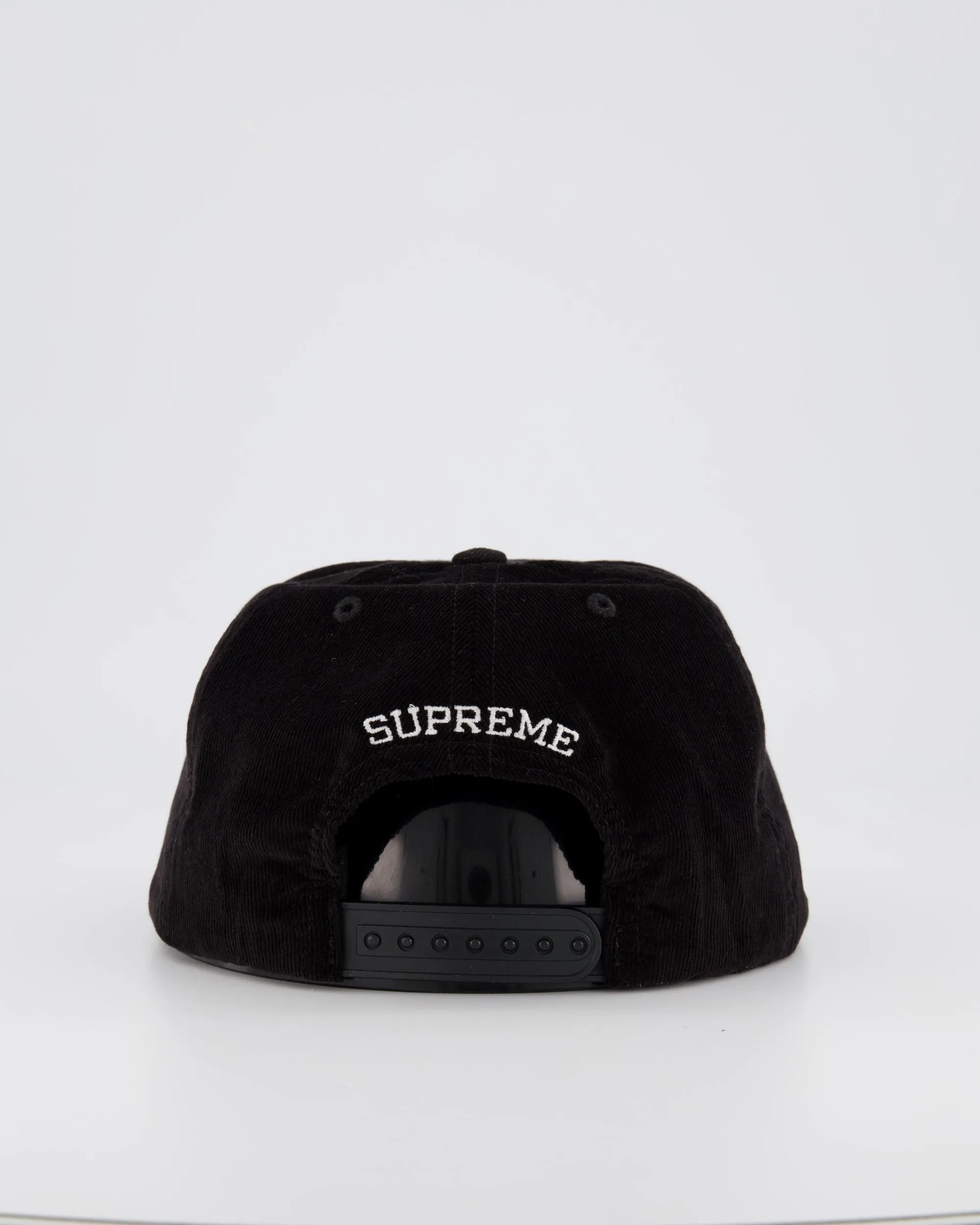 SUPREME PINCH PANEL BASEBALL CAP - BLACK