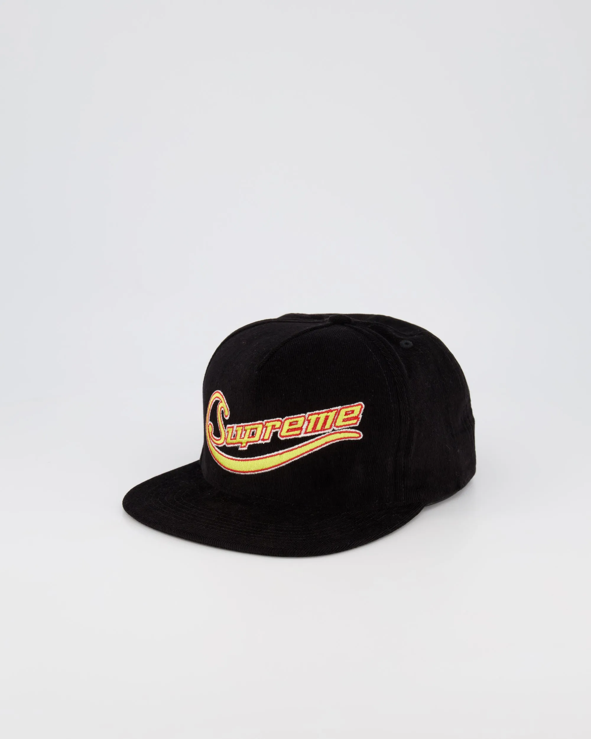 SUPREME PINCH PANEL BASEBALL CAP - BLACK