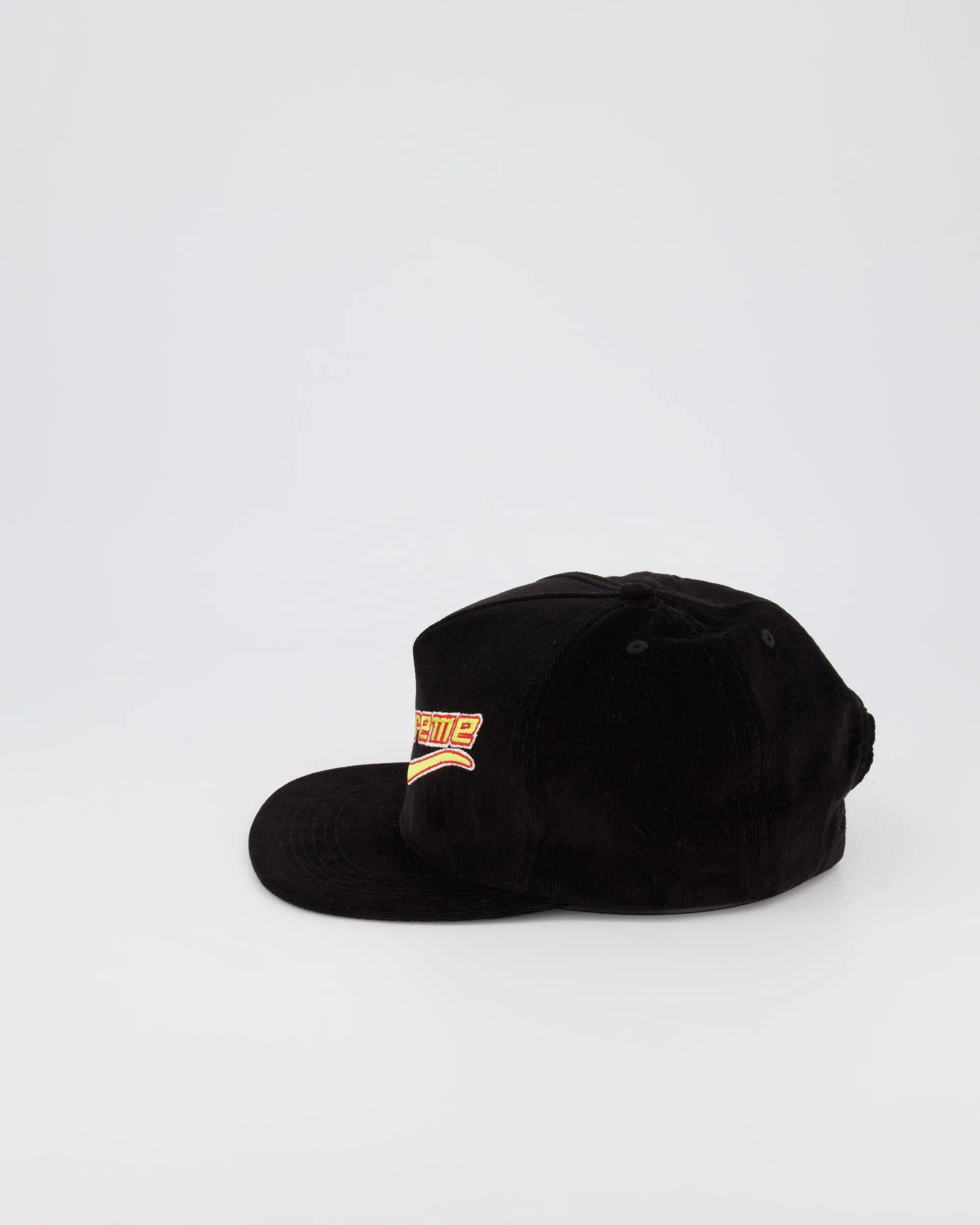 SUPREME PINCH PANEL BASEBALL CAP - BLACK
