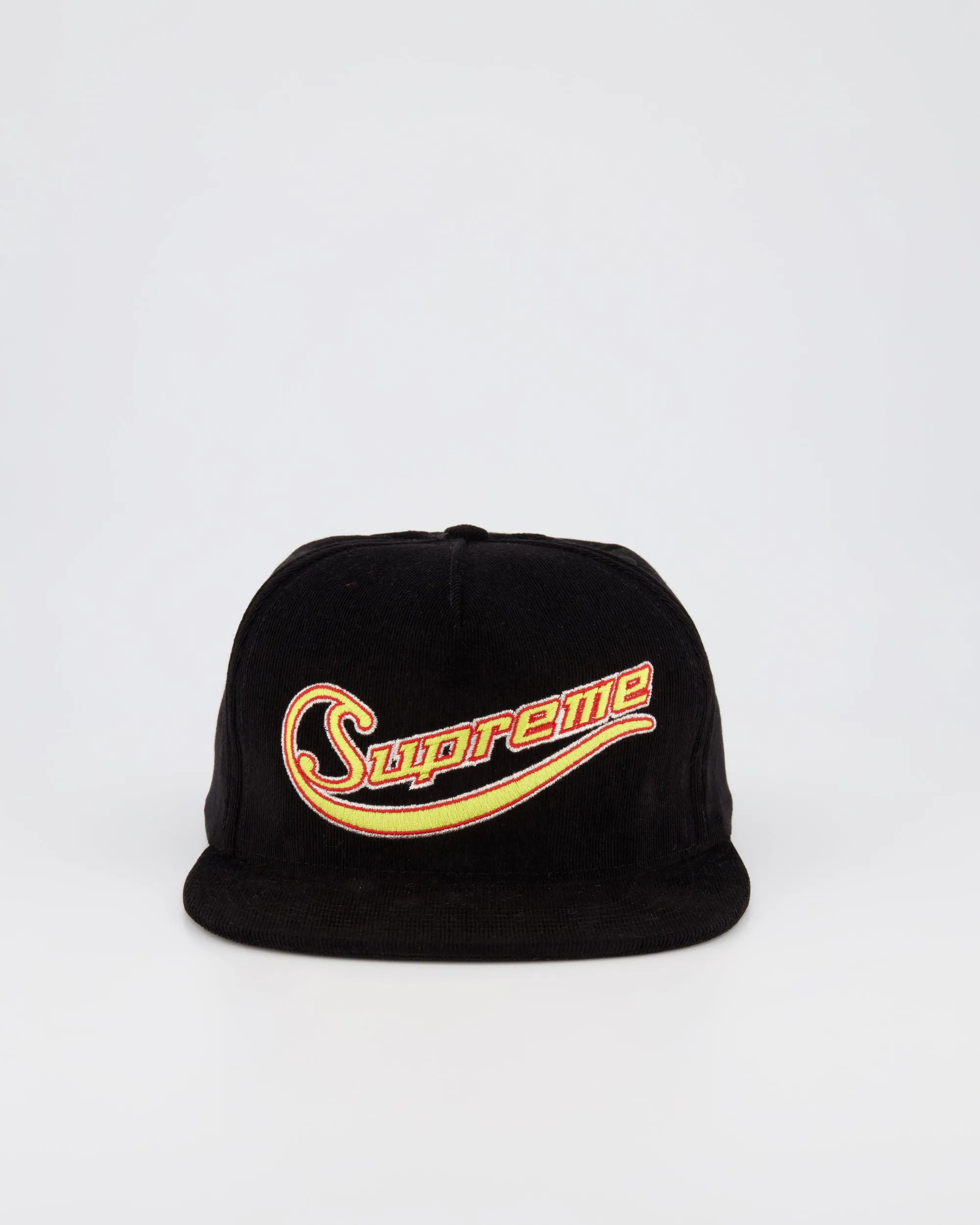 SUPREME PINCH PANEL BASEBALL CAP - BLACK