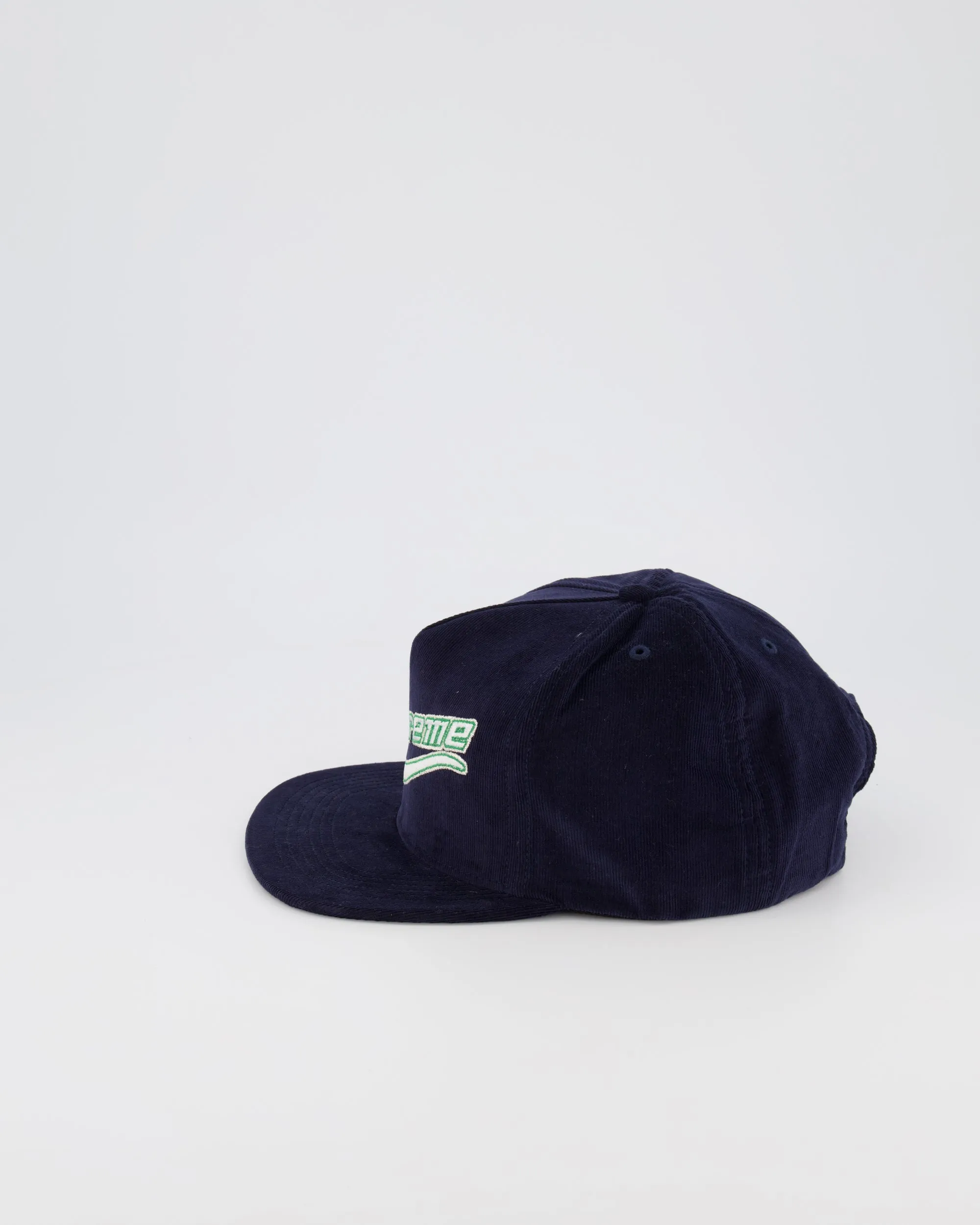 SUPREME PINCH PANEL BASEBALL CAP - BLACK/GREEN