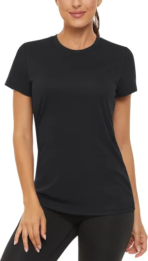 TACVASEN Short Sleeve Shirts for Women Athletic Workout Tops UPF 50  Sun Protection Quick Dry Running T-Shirts