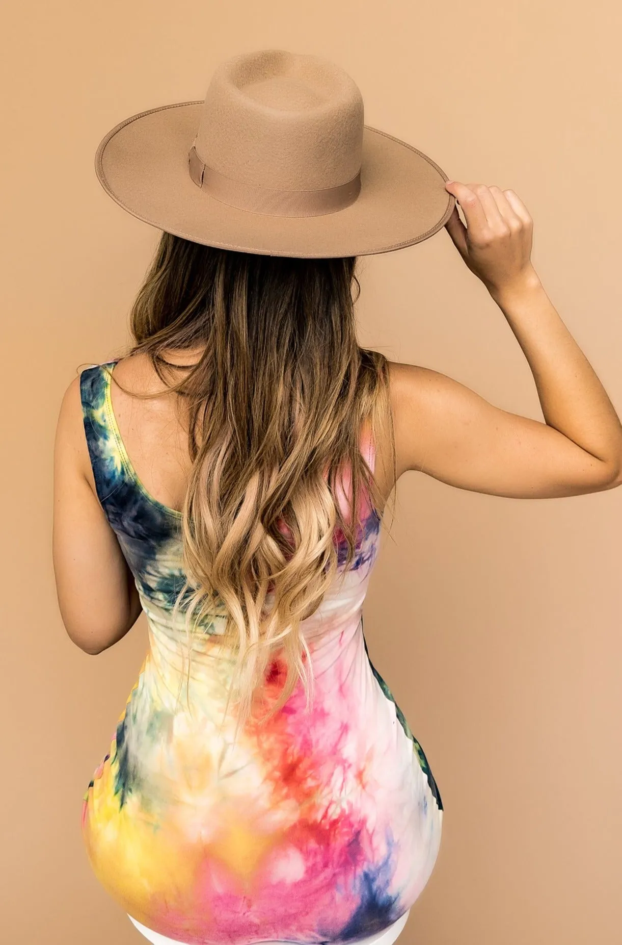 Tessa Stiff Brim Hat in Pecan