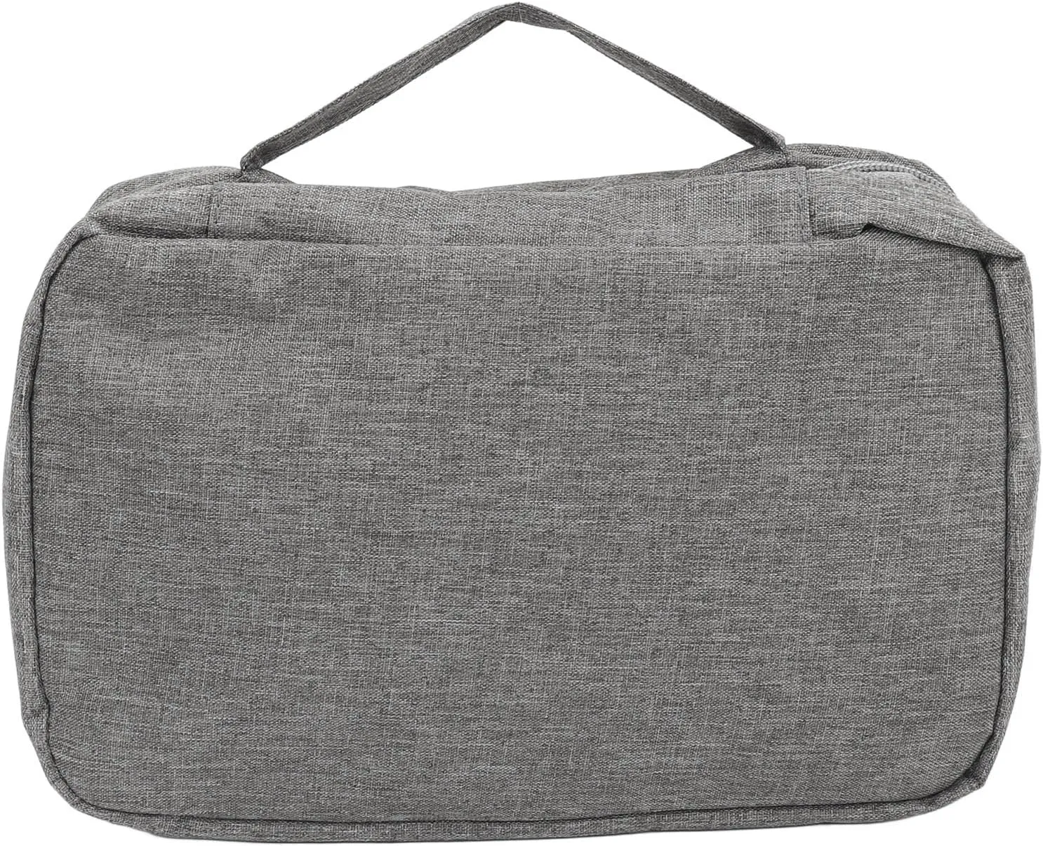 Travel Hanging Toiletry Bag Hanging Travel Cosmetic Bag Folded Toiletry Wash Organiser Pouch for Men Women (Grey)