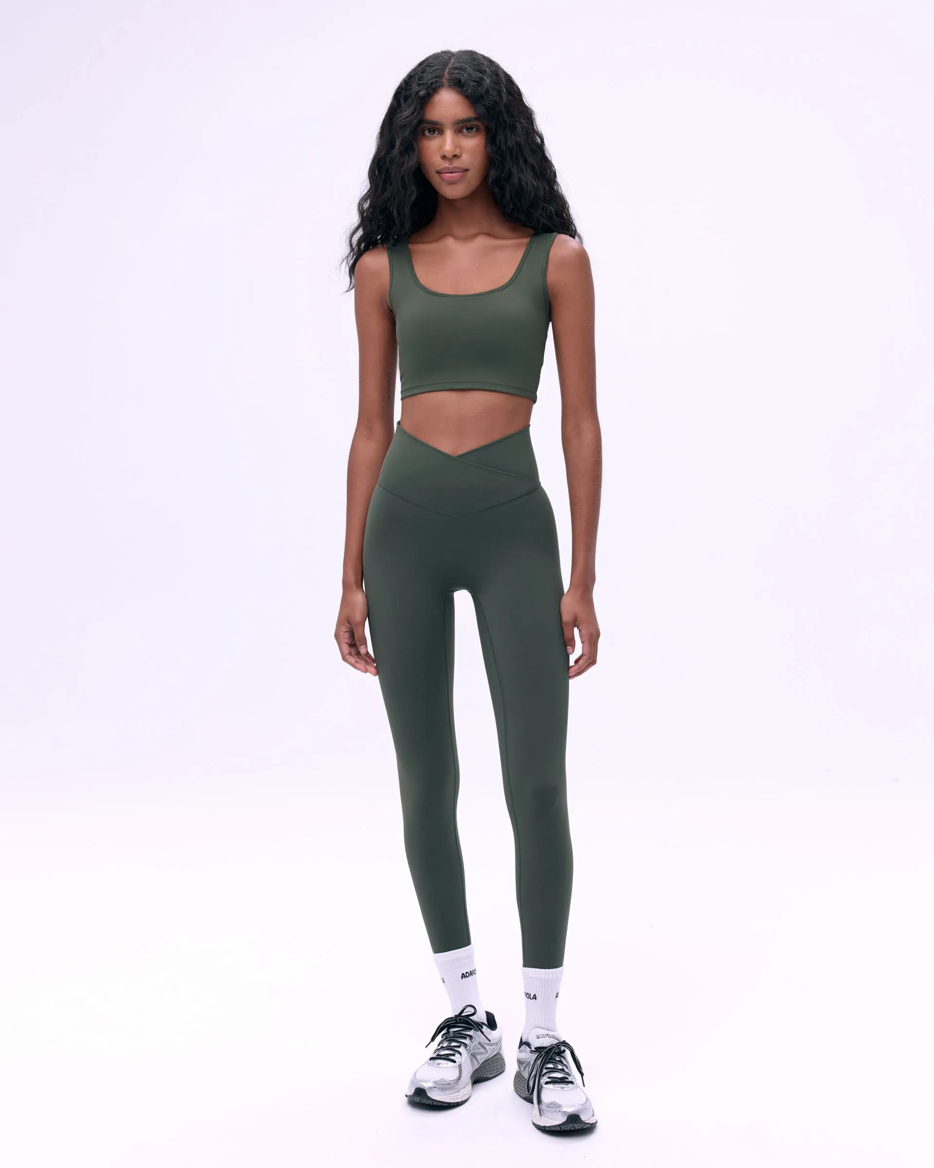 Ultimate Square Neck Bra - Dark Olive