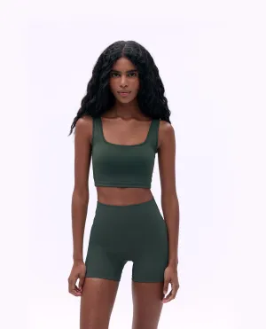 Ultimate Square Neck Bra - Dark Olive