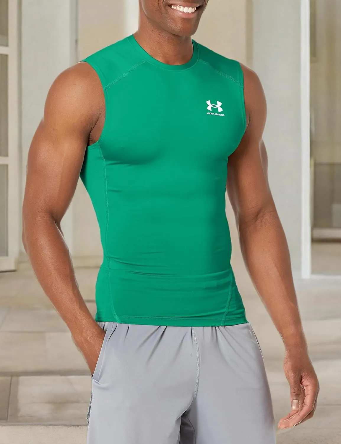 Under Armour Men's HeatGear Compression Sleeveless T-Shirt