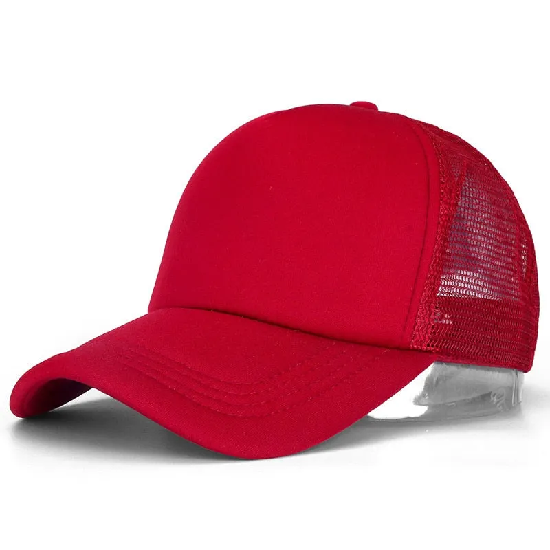 Unisex Plain Adjustable Hats