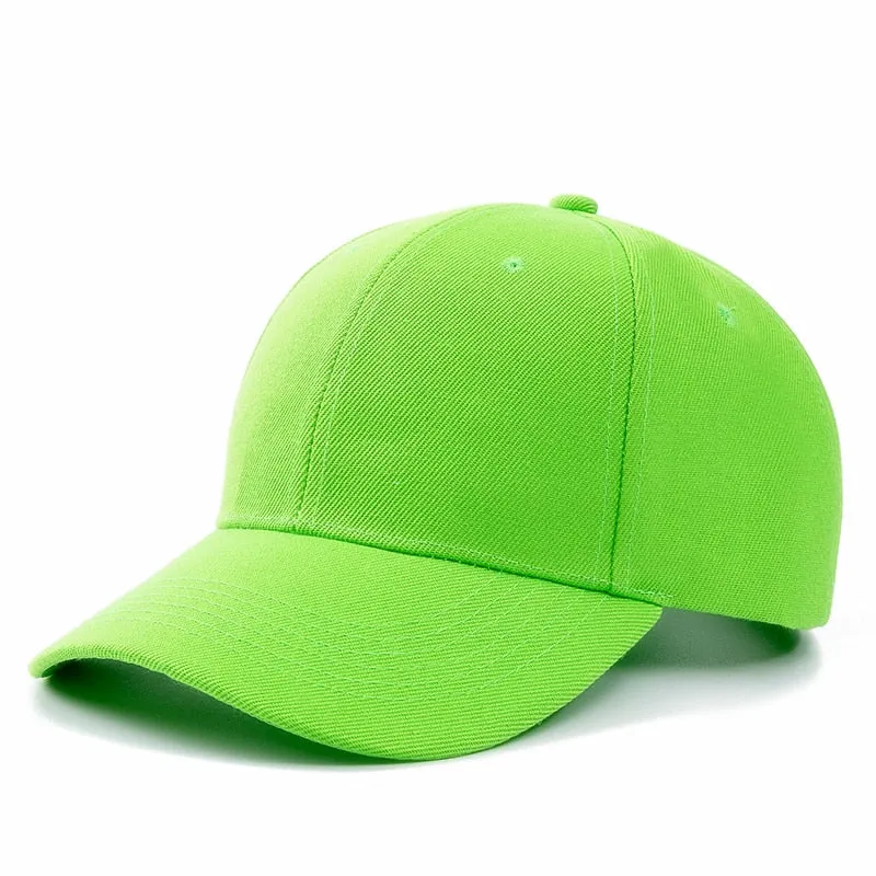 Unisex Plain Adjustable Hats