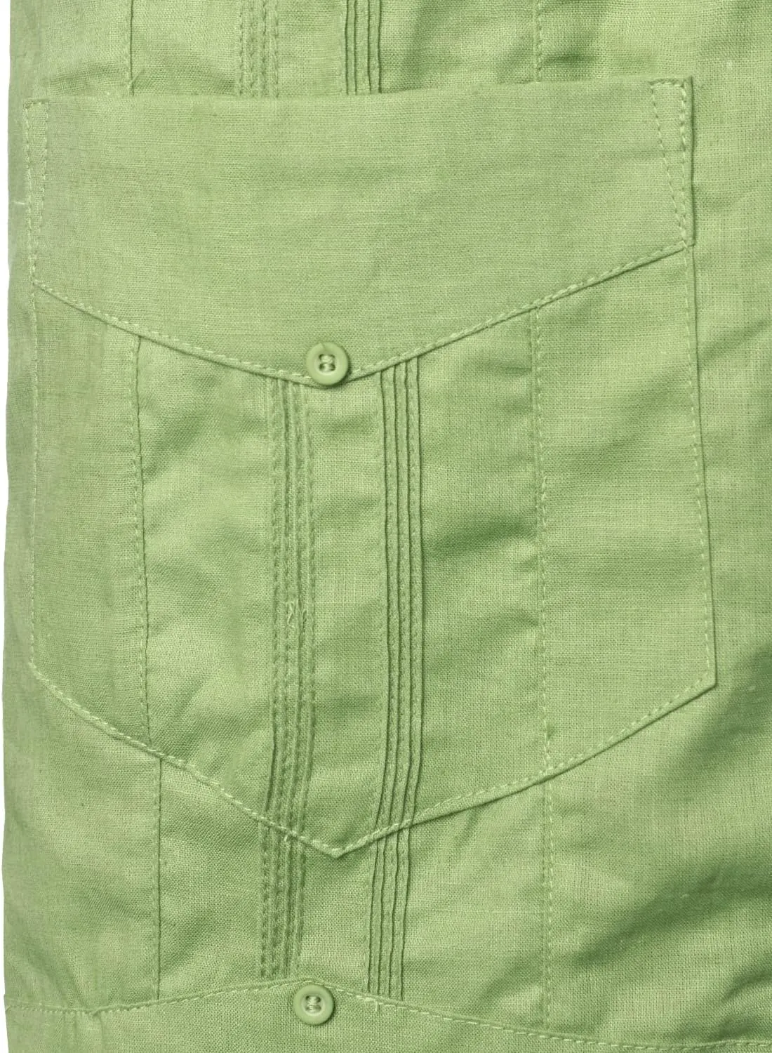 VATPAVE Mens Linen Cuban Guayabera Shirts Casual Button Down Short Sleeve Summer Shirts