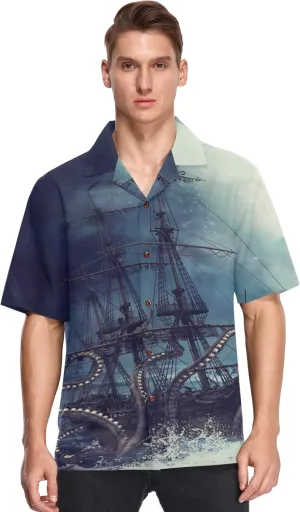 visesunny Hawaiian Shirts for Men Short Sleeve Aloha Beach Shirt Floral Summer Casual Button Down Shirts