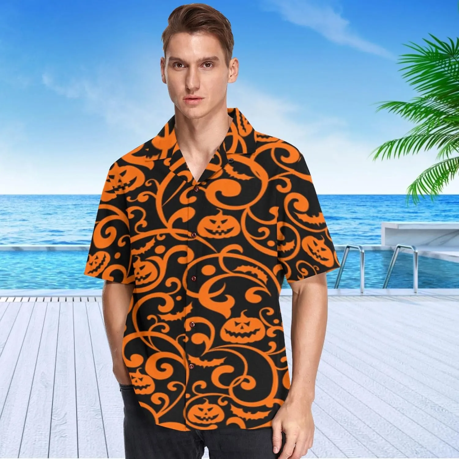 visesunny Hawaiian Shirts for Men Short Sleeve Aloha Beach Shirt Floral Summer Casual Button Down Shirts
