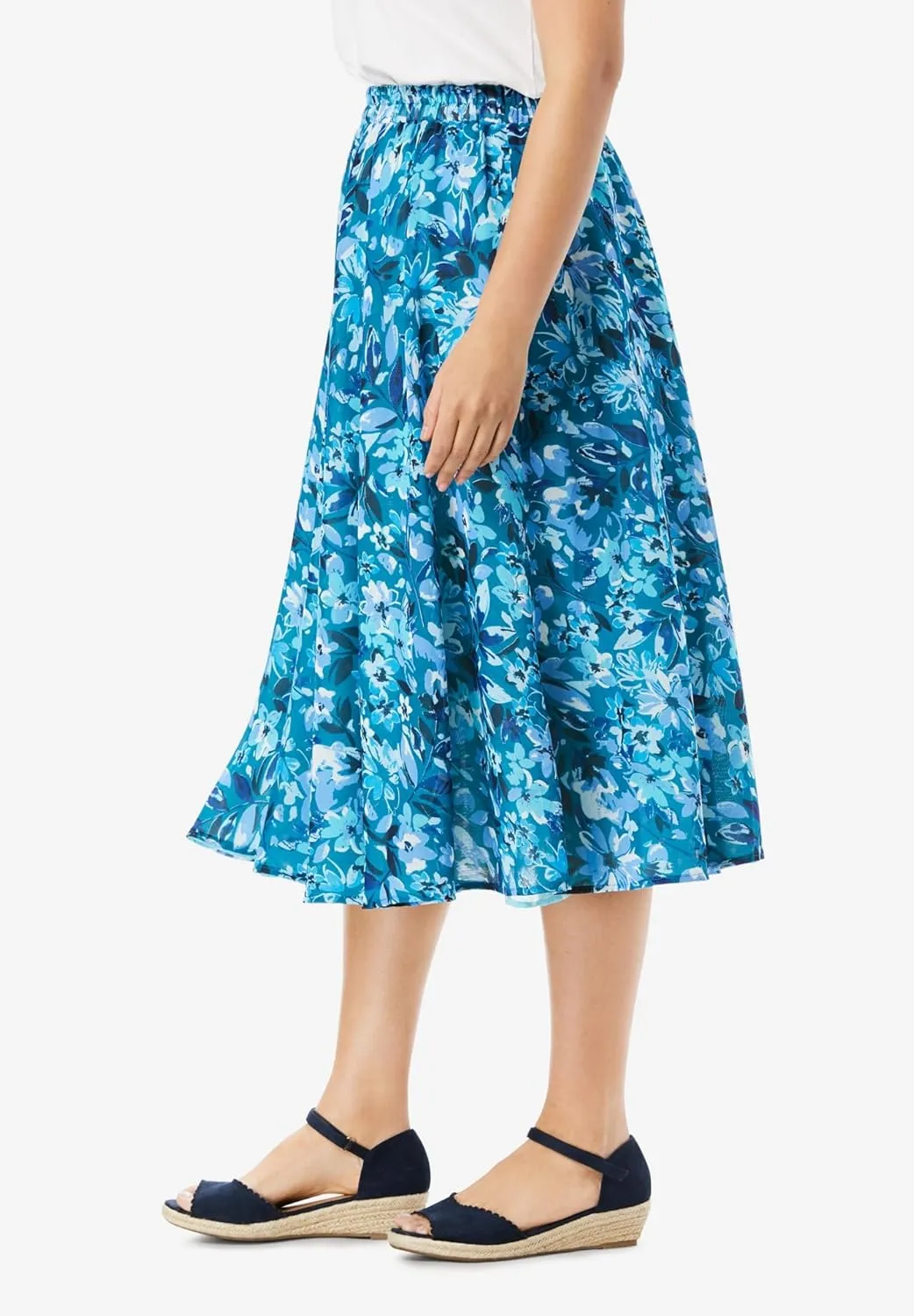 Woman Within Women's Plus Size Reversible Skirt