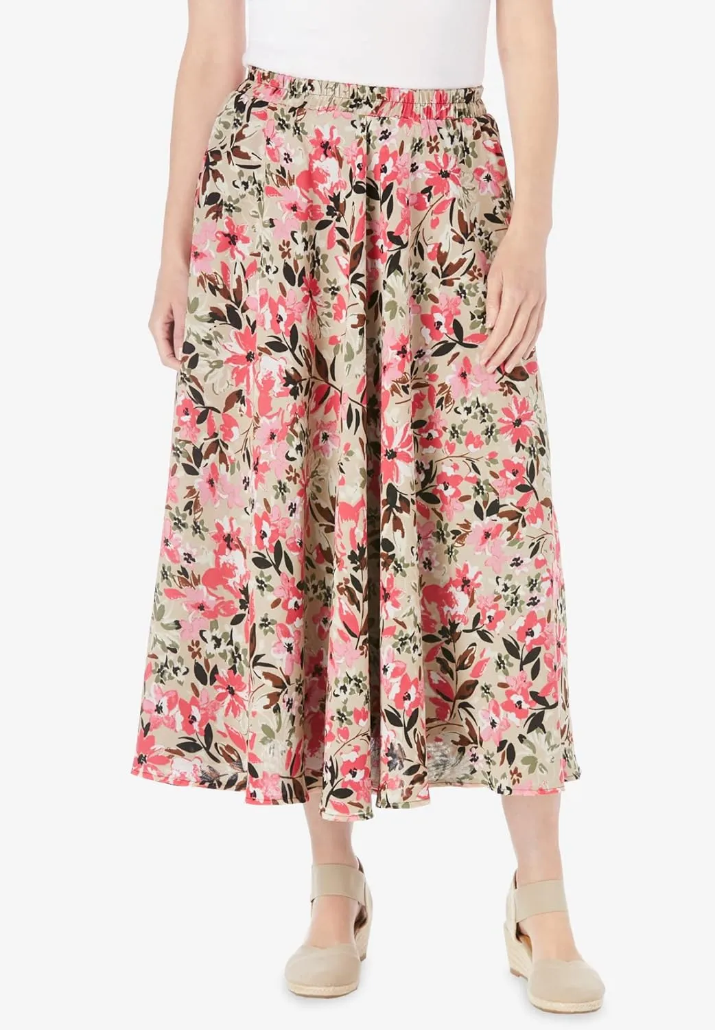 Woman Within Women's Plus Size Reversible Skirt
