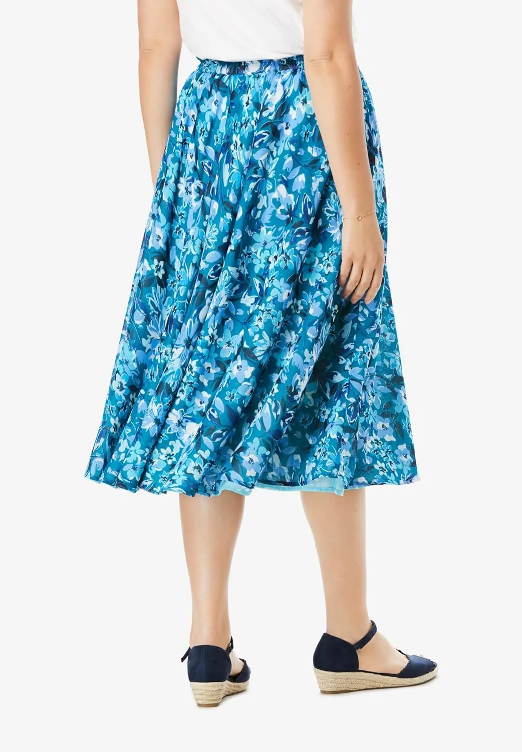 Woman Within Women's Plus Size Reversible Skirt