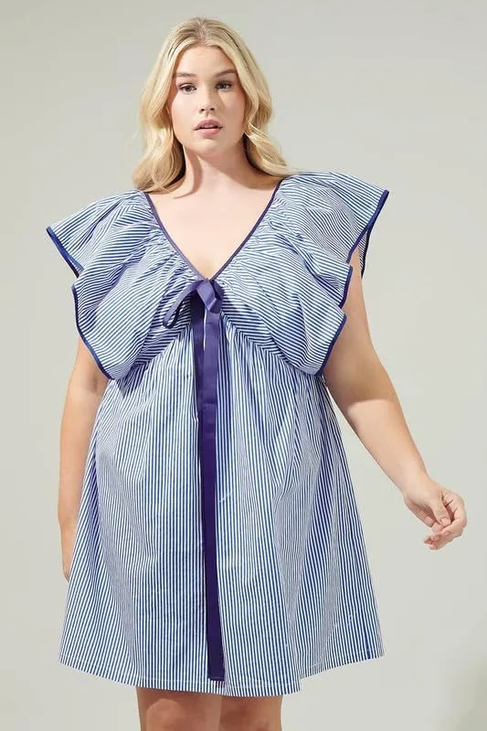 Women Y2k Floral Babydoll Mini Dress Ruffle Backless Bow Tie Short Dress Flowy Boho Beach Vacation Sundress