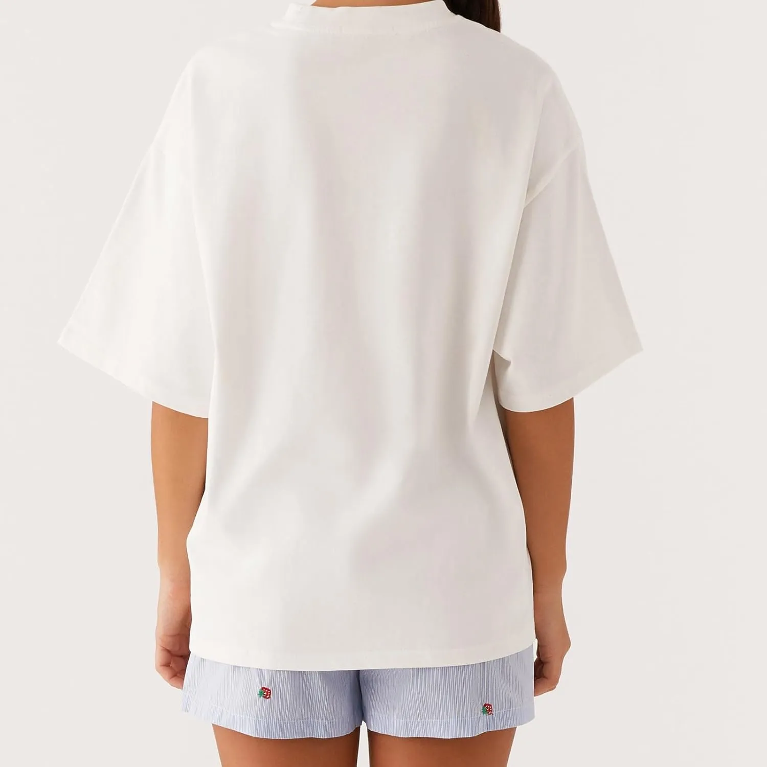 Women Y2k Oversized Graphic T Shirt Teen Girl Preppy Floral Print Short Sleeve Loose Fit Tees Aesthetic Baggy Top