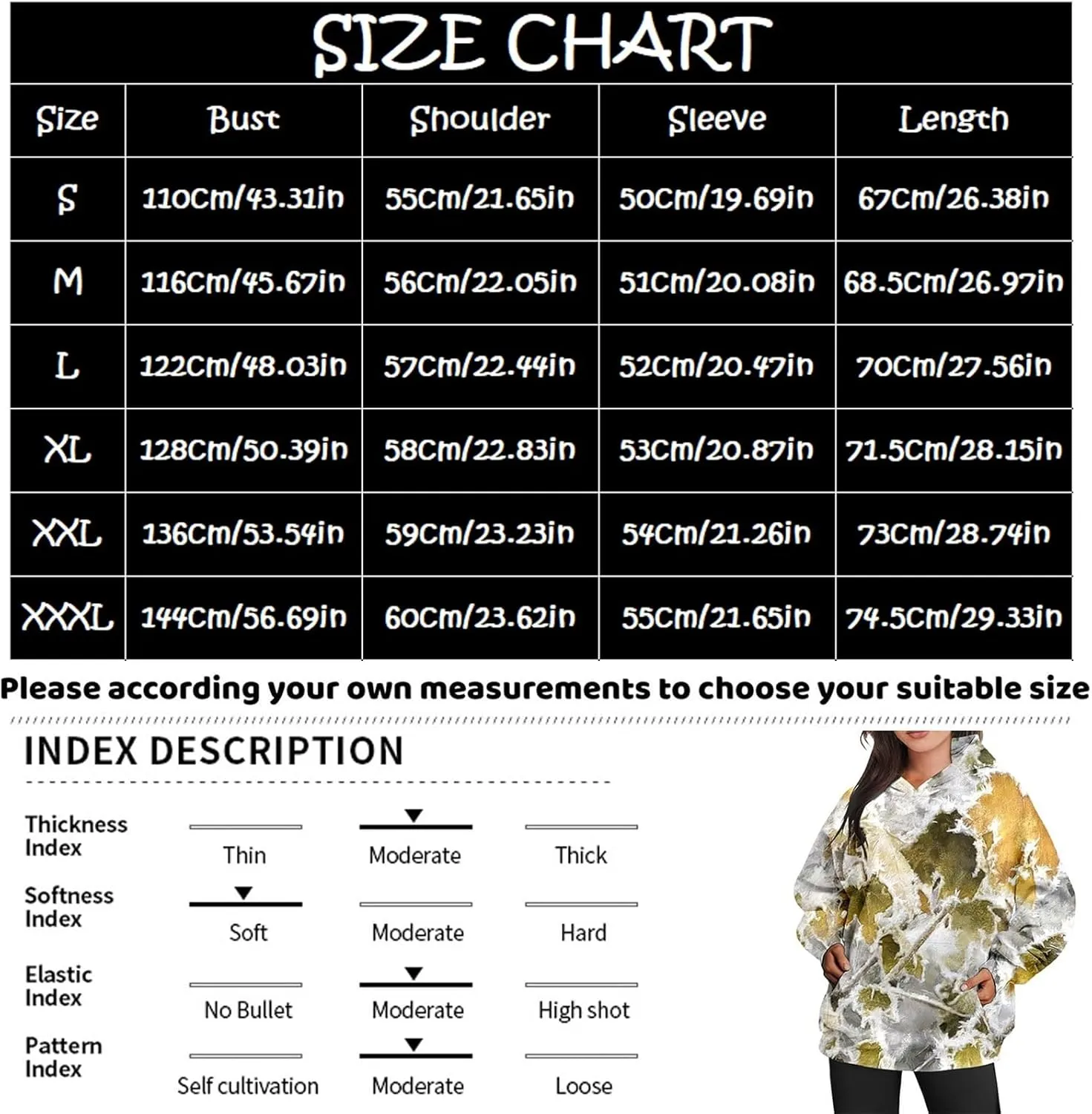 Women's Camo Hoodie Oversized Sweatshirt Maple-Leaf Print Long Sleeve Hoodies With Pocket Casual Fall Pullover