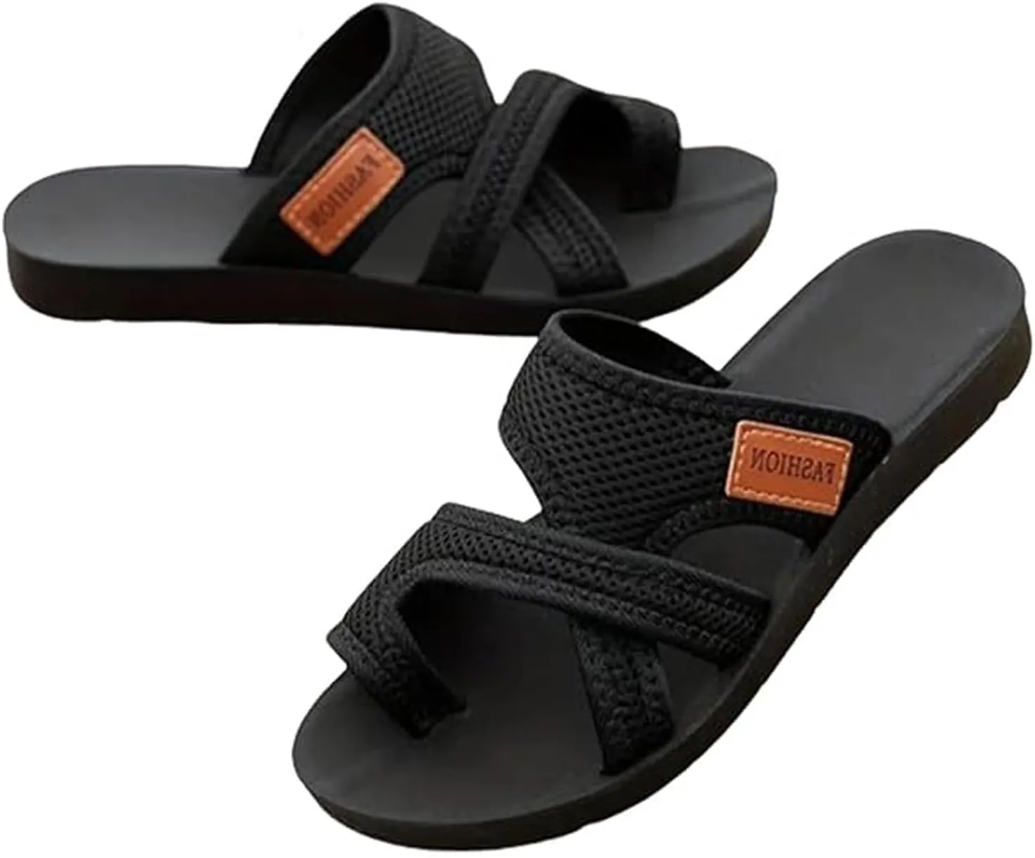 Women's Comfortable Breathable Mesh Flip Flops, 2025 Split Toe Hollow Mesh Slide Sandals Orthopedic Shoes for Women