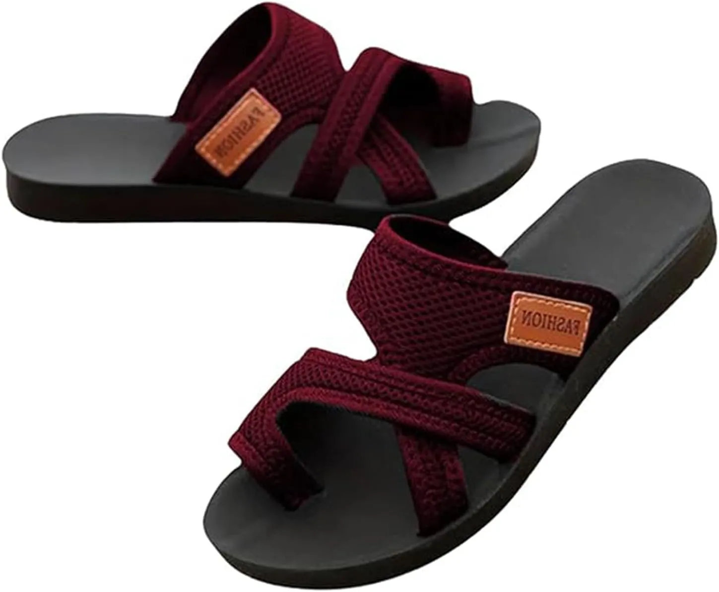 Women's Comfortable Breathable Mesh Flip Flops, 2025 Split Toe Hollow Mesh Slide Sandals Orthopedic Shoes for Women