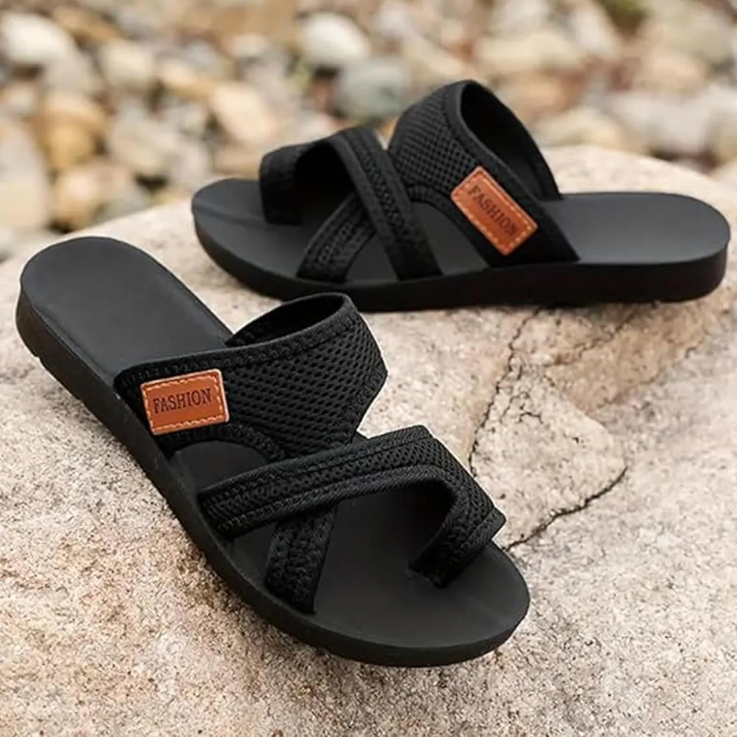 Women's Comfortable Breathable Mesh Flip Flops, 2025 Split Toe Hollow Mesh Slide Sandals Orthopedic Shoes for Women