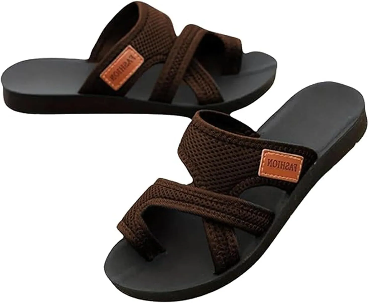 Women's Comfortable Breathable Mesh Flip Flops, 2025 Split Toe Hollow Mesh Slide Sandals Orthopedic Shoes for Women