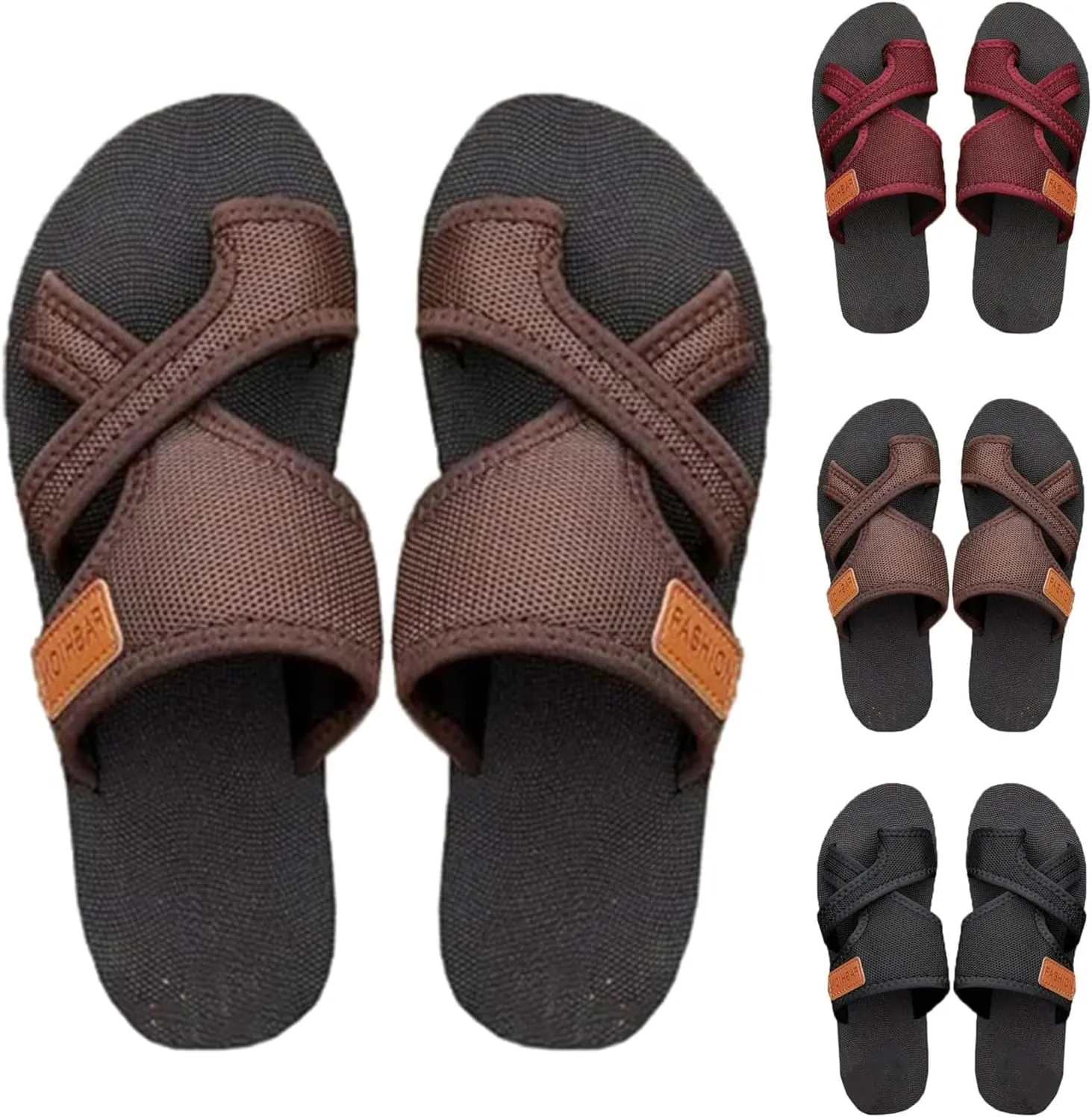 Women's Comfortable Breathable Mesh Flip Flops, Orthopedic Hollow Toe Loop Slippers, Summer Casual Flat Sandals Slide
