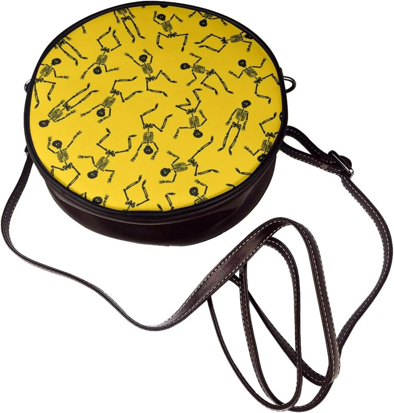 Women's Crossbody Purse - PU Leather Crossbody Bags for Women, Circle Purse Bag for Travel Business Party
