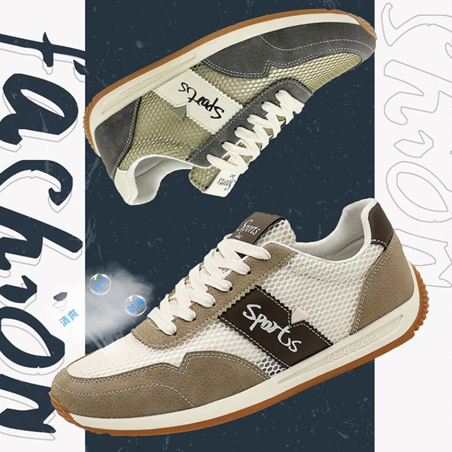 Women's Fashion Sneakers Trendy Lace Up Tennis Shoes Retro Trainers Casual Running Shoes Low Top Walking Sneaker