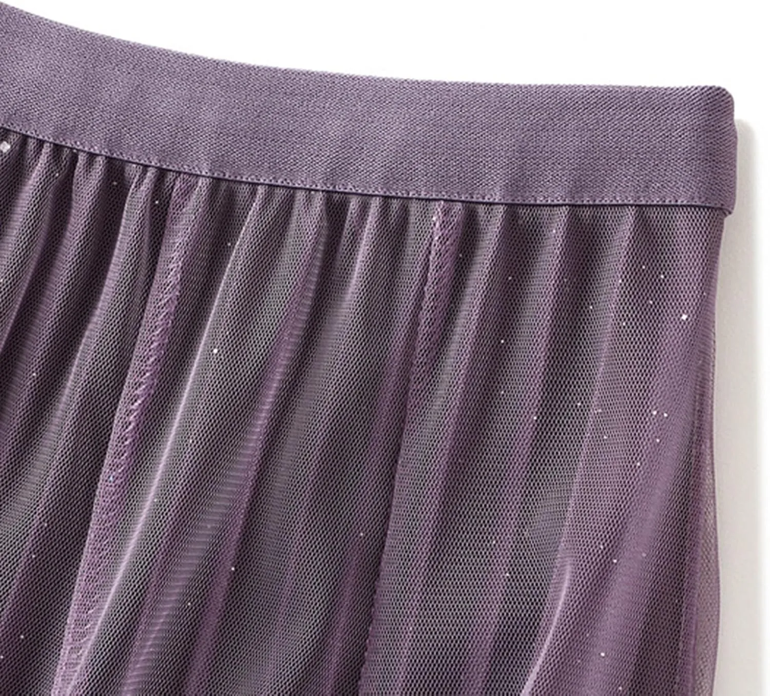 Women's Gradient Color Flowy Chiffon Skirts High Waist A-Line Casual Pleated Party Long Tutu Skirts