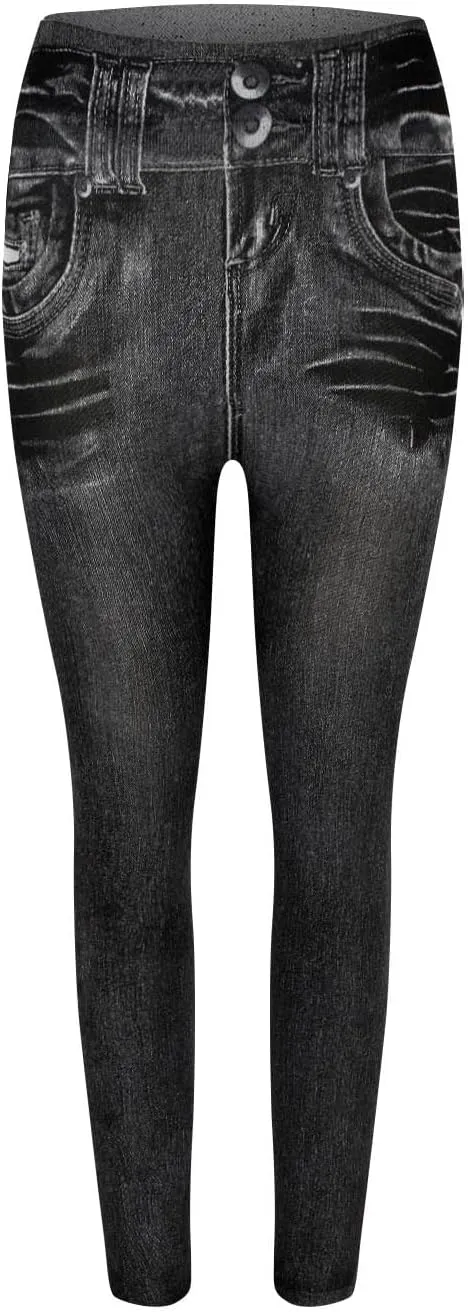 Womens Jeans High Waist Slim Fit Long Pants Trendy Lounge Solid Trousers Fashion Casual Sports Long Jeans