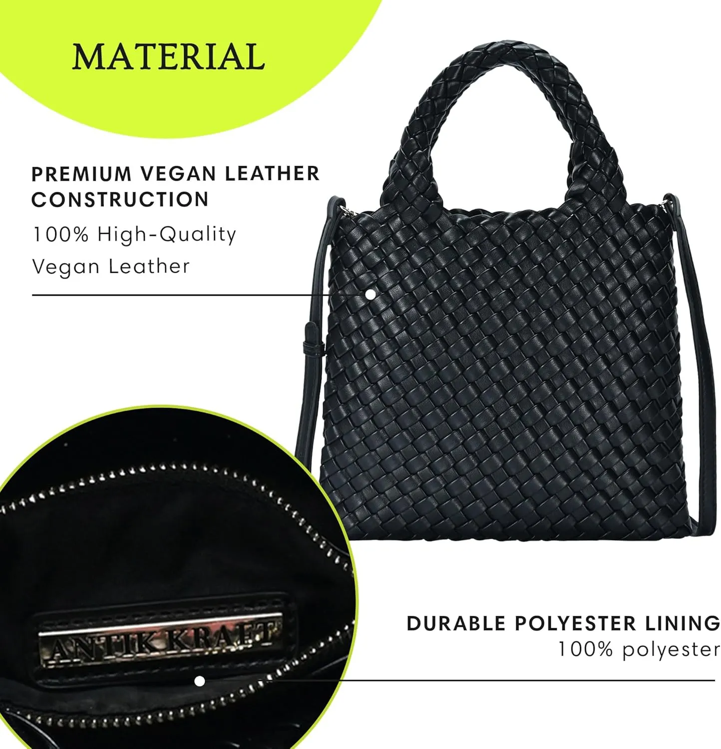 Women's Melody 2-in-1 Woven, Shoulder Bags for Women, Stylish Pouch Wristlet, Vegan Leather, Light Gold Hardware