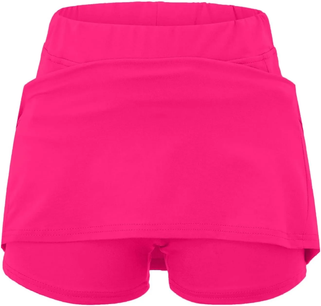 Womens Skorts with Pockets High Waist Athletic Sports Pants Skirts with Shorts Underneath Yoga Culottes