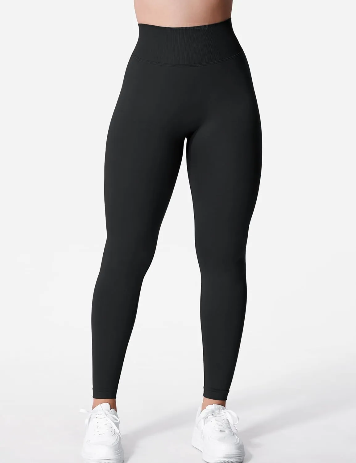 YEOREO Liz Scrunch Workout Leggings for Women High Waisted Butt Lifting V Back Waist Seamless Gym Yoga Leggings