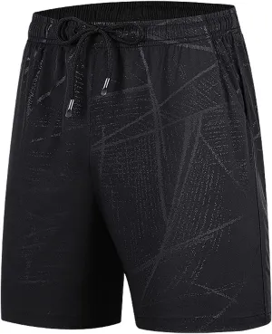 Ymosrh Men's Shorts Summer Ice Silk Quick-Drying Elastic Sports Leisure Plus Size Beach Shorts for, M-7XL