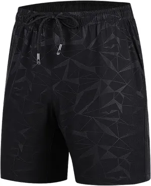 Ymosrh Men's Shorts Summer Ice Silk Quick-Drying Elastic Sports Leisure Plus Size Beach Shorts for, M-7XL
