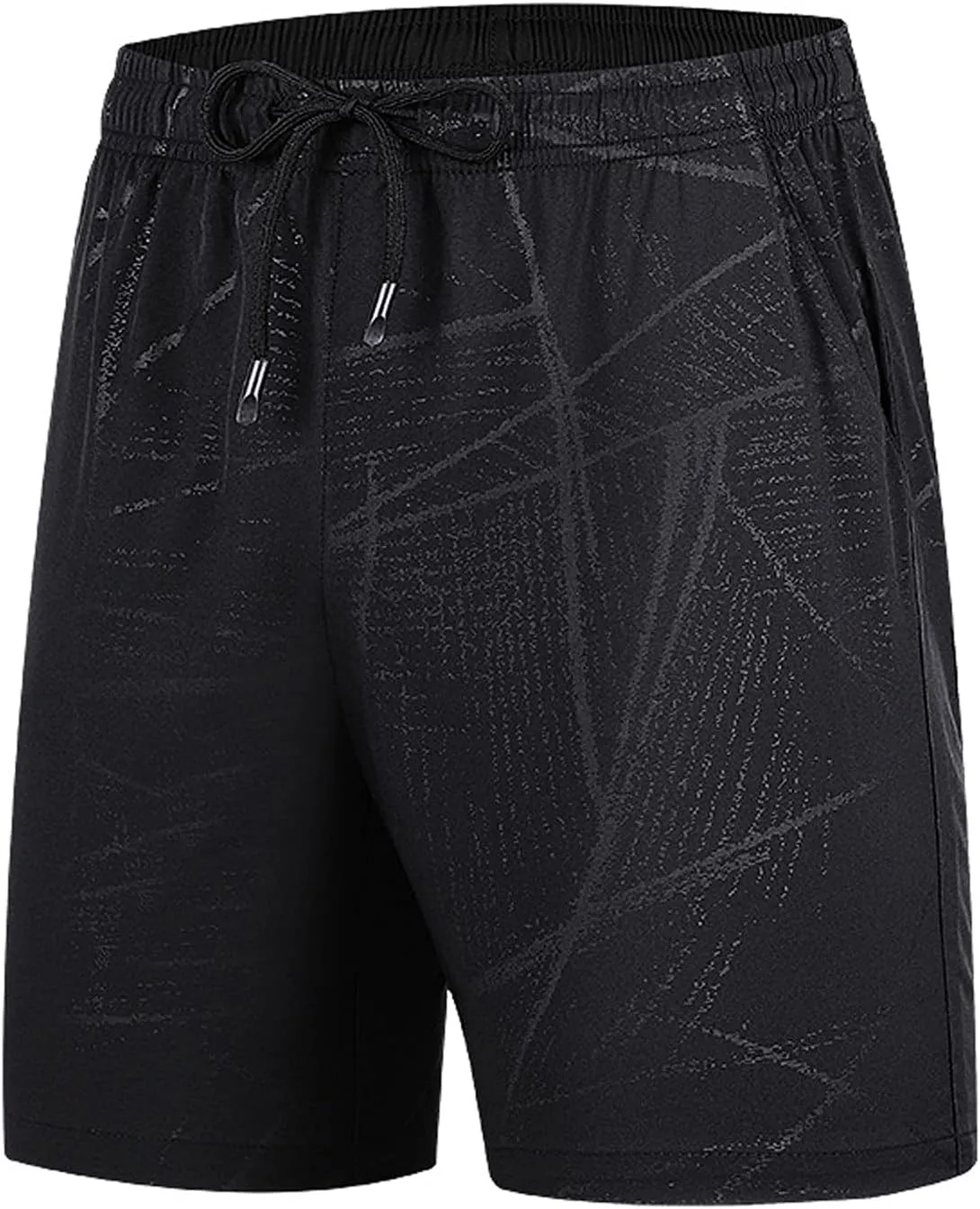 Ymosrh Men's Shorts Summer Ice Silk Quick-Drying Elastic Sports Leisure Plus Size Beach Shorts for, M-7XL