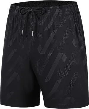 Ymosrh Men's Shorts Summer Ice Silk Quick-Drying Elastic Sports Leisure Plus Size Beach Shorts for, M-7XL