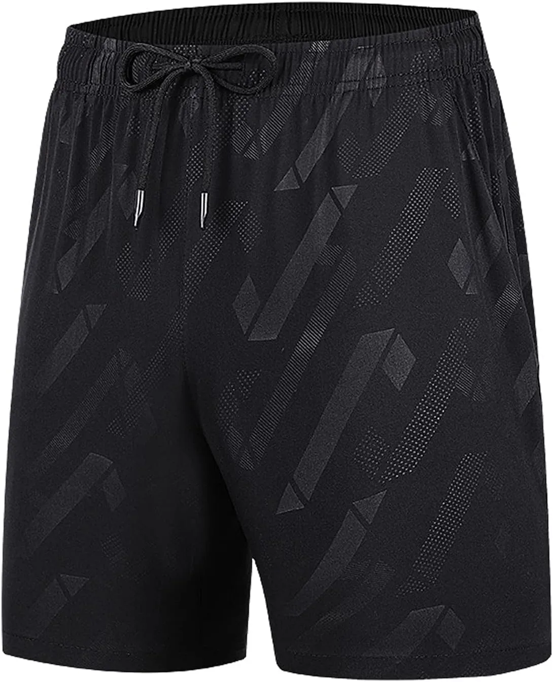 Ymosrh Men's Shorts Summer Ice Silk Quick-Drying Elastic Sports Leisure Plus Size Beach Shorts for, M-7XL