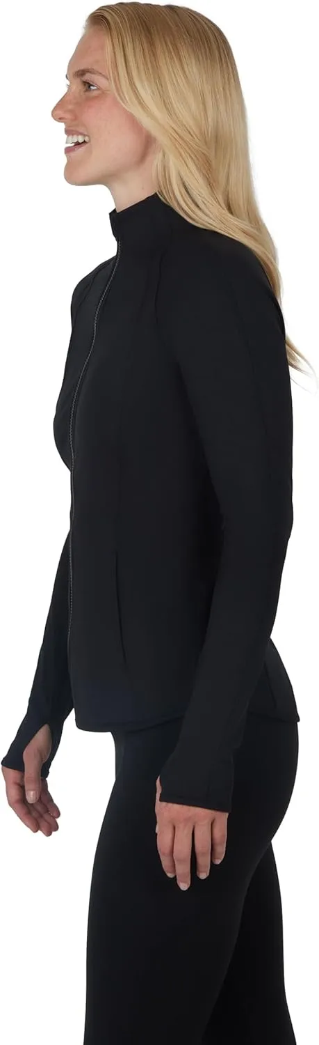 Yogalicious Womens Ultra Soft Lightweight Full Zip Yoga Jacket with Pockets