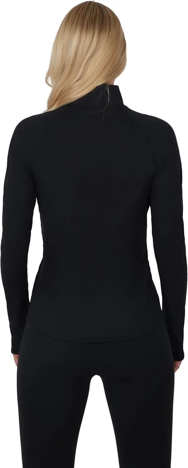 Yogalicious Womens Ultra Soft Lightweight Full Zip Yoga Jacket with Pockets