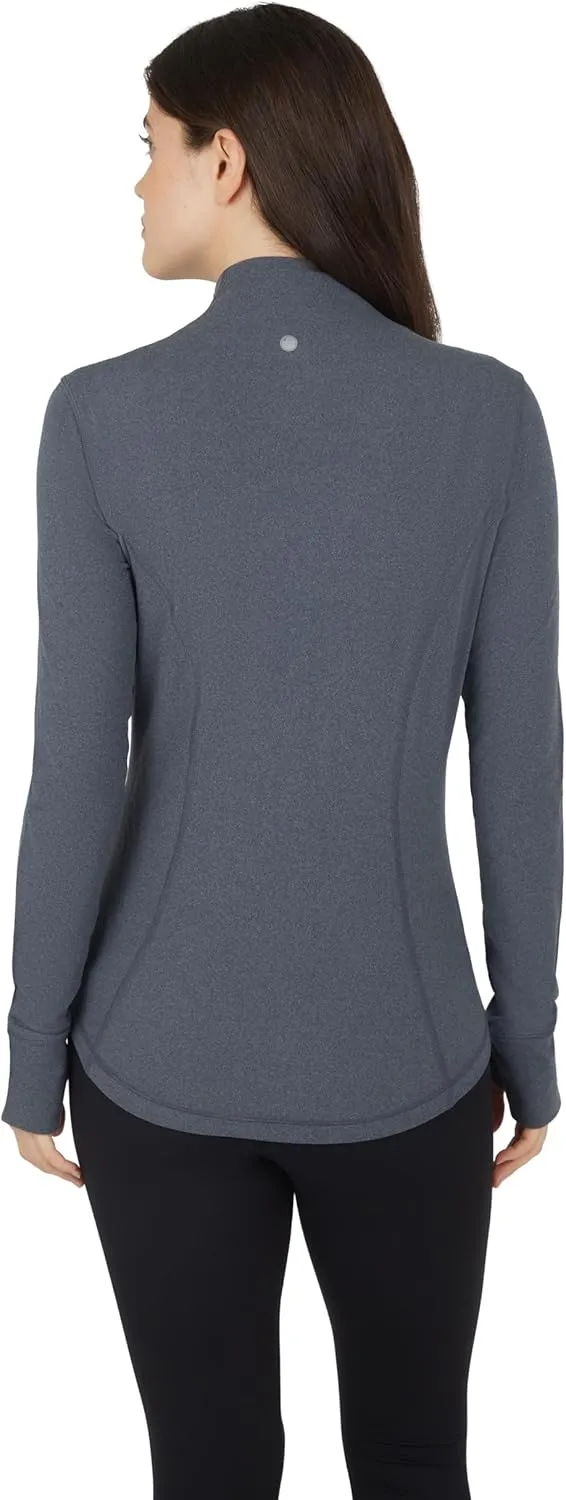 Yogalicious Womens Ultra Soft Lightweight Full Zip Yoga Jacket with Pockets