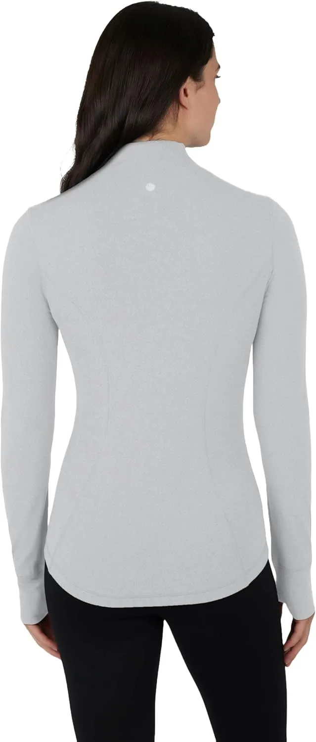 Yogalicious Womens Ultra Soft Lightweight Full Zip Yoga Jacket with Pockets