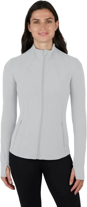 Yogalicious Womens Ultra Soft Lightweight Full Zip Yoga Jacket with Pockets