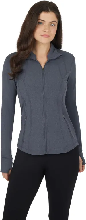 Yogalicious Womens Ultra Soft Lightweight Full Zip Yoga Jacket with Pockets
