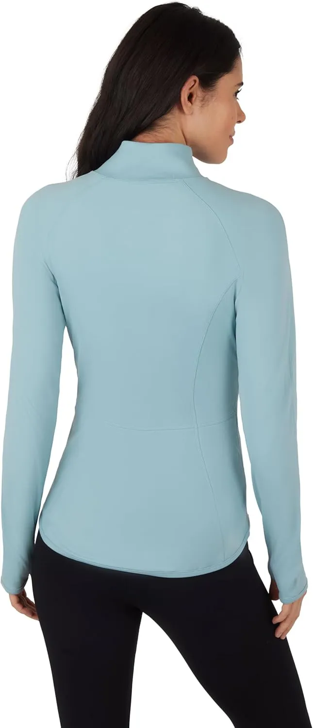 Yogalicious Womens Ultra Soft Lightweight Full Zip Yoga Jacket with Pockets