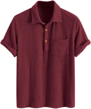 ZAFUL Men's Casual Button-Down Shirts Short Sleeve Striped Dress Shirts Button Down Tops