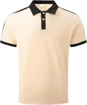 Zeiyignr Mens Polo Shirts Short Sleeve Moisture Wicking Golf Polo Athletic Collared Shirt Tennis T-Shirt Summer Work Tops